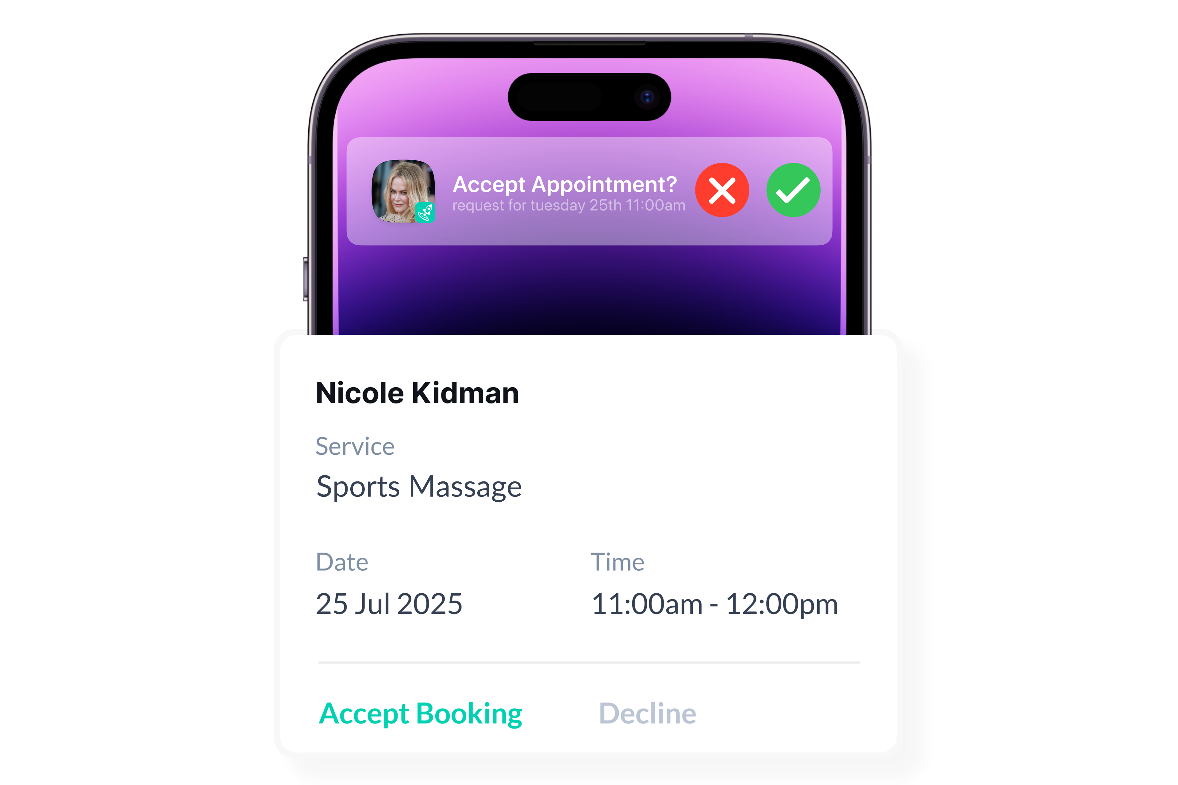 Appointment reminder system for physical therapists